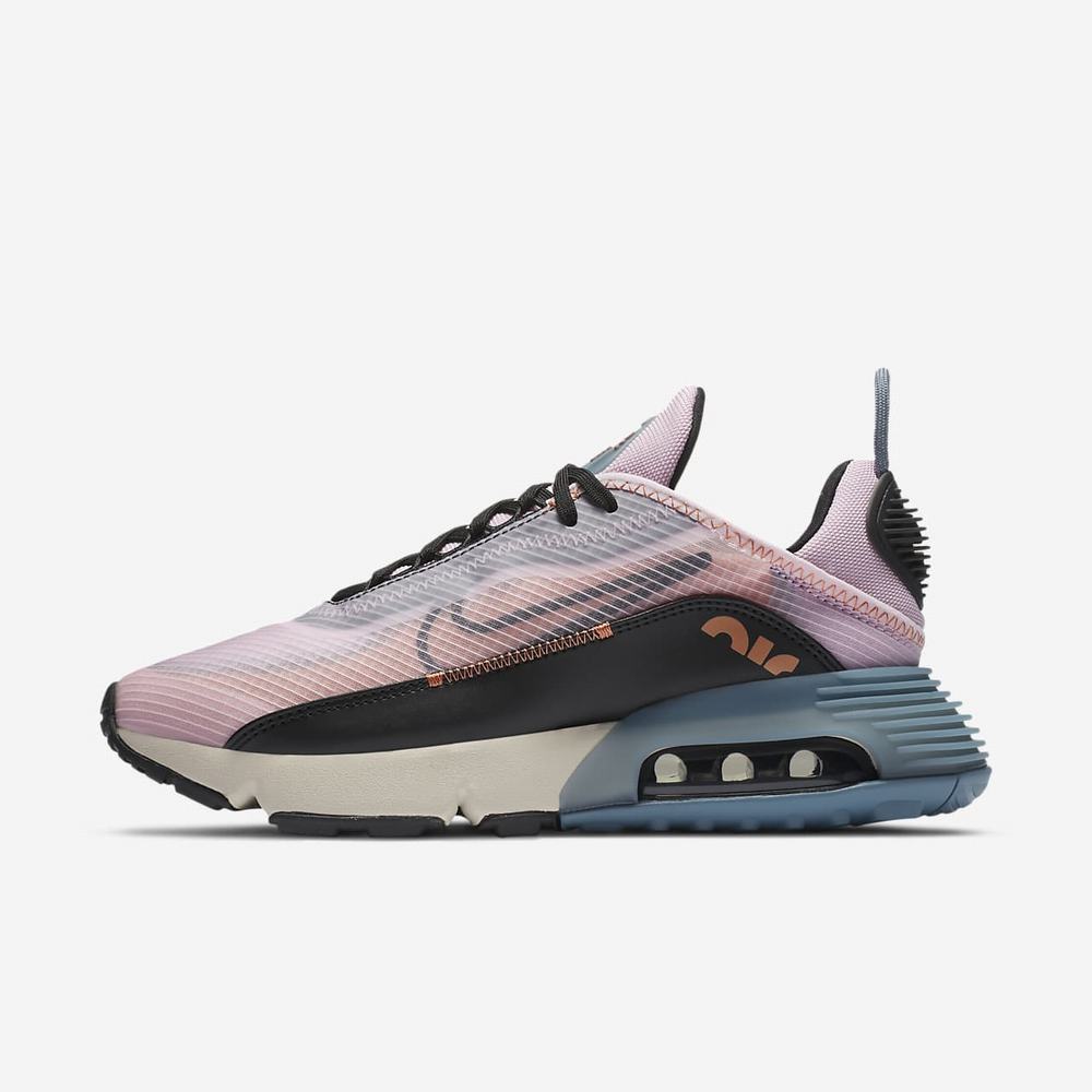 Sneakers Nike Air Max 2090 Rose 4157-283 Light Arctic Pink/Ozone Blue/Healing Orange/Black Femme | OPE-54618854